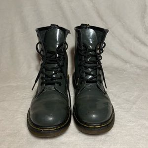 Grey Shiny Dr. Martens